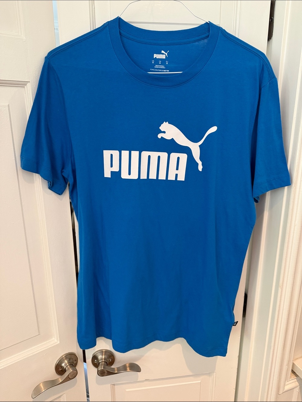 Puma Bright Blue Short Sleeve Logo Tee